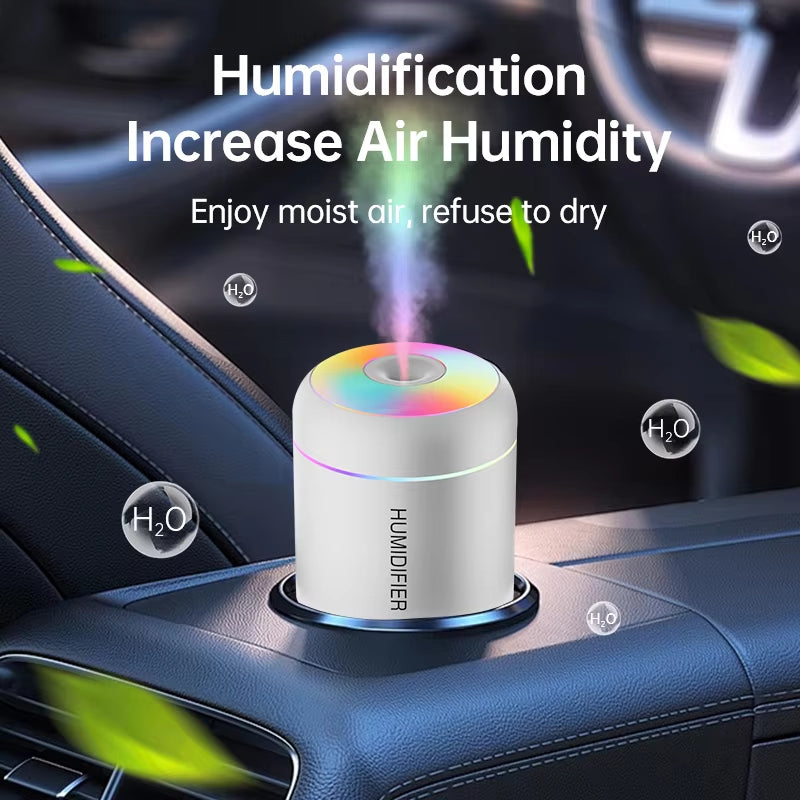 MiniGlow 180ML USB Aroma Diffuser & Cool Mist Humidifier
