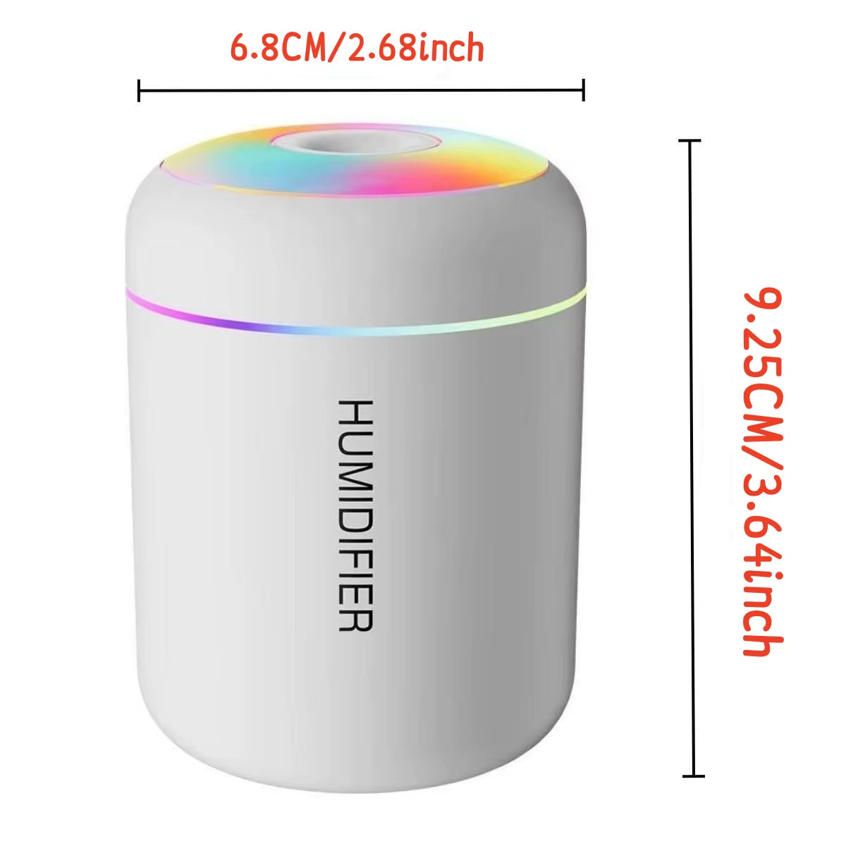MiniGlow 180ML USB Aroma Diffuser & Cool Mist Humidifier